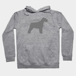 Grey Schnauzer Silhouette Hoodie